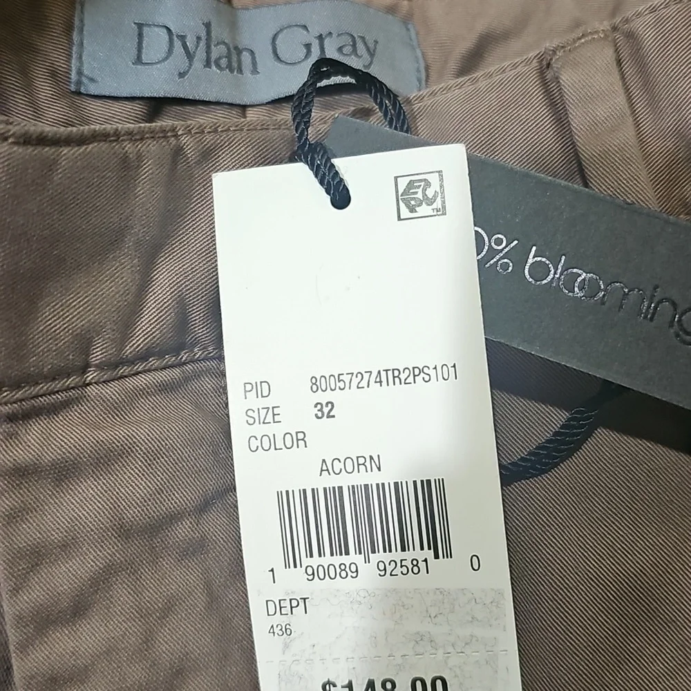 Dylan Gray Mens Classic Fit Cargo Pants Brown 32 Regular